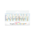 Bougies bon anniversaire x 15 scrapcooking
