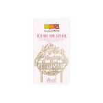 Cake topper anniversaire r�utilisable srcapcooking