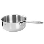 Casserole saucier inox 18 / 10 5 plis castel'pro cristel