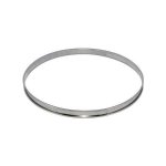 Cercle de buyer � tarte bord roul� 10cm inox