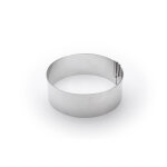 Cercle  ptisserie extensible en inox hauteur 6, 5cm modle 3040. 02 de buyer