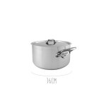 Cocotte avec couvercle inox mauviel m'urban3