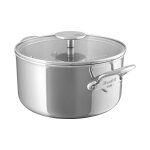 Cocotte tous feux avec couvercle en verre srie m'urban4 mauviel