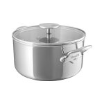 Cocotte tous feux avec couvercle en verre s�rie m'urban4 mauviel