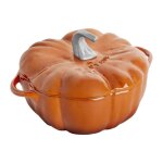 Cocotte en fonte 24cm design citrouille staub