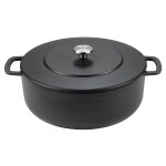 Cocotte en fonte �maill�e noir gamme sous - chef dutch oven combekk