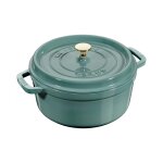 Cocotte en fonte ronde eucalyptus staub