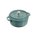 Cocotte en fonte ronde eucalyptus staub