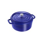 Cocotte ronde en fonte staub bleu