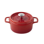 Cocotte ronde rubis invicta 24cm fonte �maill�e
