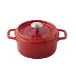 Cocotte ronde rubis invicta 28cm fonte �maill�e