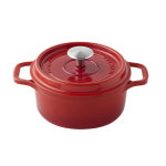 Cocotte ronde rubis invicta 32cm fonte �maill�e