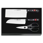 Coffret 2 couteaux + 1 paire de ciseaux wusthof gourmet pour la cuisine Coffret 2 couteaux + 1 paire de ciseaux wusthof gourmet pour la cuisine
