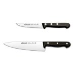 Coffret 2 couteaux arcos universal office + chef lames acier inox nitrum
