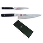 Coffret 2 couteaux office + chef kasumi standard lames damass�es