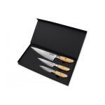 Coffret 3 couteaux de cuisine fukito pakka san mai Coffret 3 couteaux de cuisine fukito pakka san mai