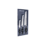 Coffret 3 couteaux de cuisine noirs riviera arcos (office, universel, chef) Coffret 3 couteaux de cuisine noirs riviera arcos (office, universel, chef)