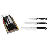 Coffret avec 3 couteaux pour la cuisine wmf spitzenklasse plus office + universel + chef Coffret avec 3 couteaux pour la cuisine wmf spitzenklasse plus office + universel + chef