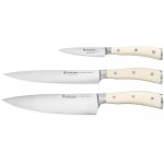 Coffret de 3 couteaux sri classic ikon blanc de wsthof