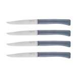 Coffret de 4 couteaux opinel gamme bon apptit + anthracite avec lame de 11 cm en inox