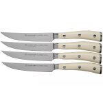 Coffret de 4 couteaux  steak forgs gamme classic ikon blanc wsthof