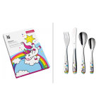 Coffret de 4 couverts pour enfants wmf licorne en acier inox 18 / 10 cromargan