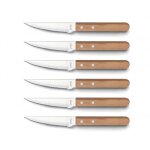 Coffret de 6 couteaux en inox et bois de pakka collection pizza bois amefa Coffret de 6 couteaux en inox et bois de pakka collection pizza bois amefa