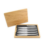 Coffret de 6 couteaux laguiole en aubrac tout inox manches mats
