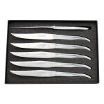 Coffret de 6 couteaux laguiole village a�ro tout inox brillants