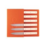 Coffret 6 couteaux manche polyac�tal ivoire 9. 47 atelier perceval