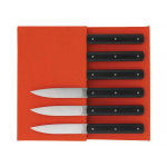 Coffret 6 couteaux manche polyac�tal noir mat 9. 47 atelier perceval