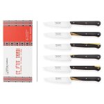 Coffret de 6 couteaux d'office le p'tit tradi de goyon - chazeau avec manche en grenadille Coffret de 6 couteaux d'office le p'tit tradi de goyon - chazeau avec manche en grenadille