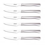 Coffret de 6 couteaux à steak monobloc arcos lames acier inox microdentées Coffret de 6 couteaux à steak monobloc arcos lames acier inox microdentées