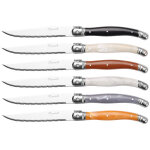 Coffret 6 couteaux de table laguiole effet marbre Coffret 6 couteaux de table laguiole effet marbre