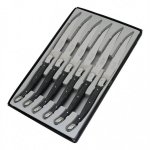 Coffret 6 couteaux de table laguiole postiche gris Coffret 6 couteaux de table laguiole postiche gris