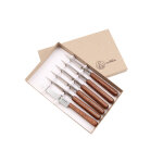 Coffret 6 couteaux de table au nain en bois