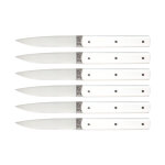 Coffret de 6 couteaux de table perceval 9. 47 blancs