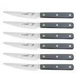 Coffret bois 6 couteaux  steak au nain scalne coloris gris