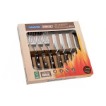 Coffret de couteaux et fourchettes  steak 8pcs srie churrasco 29899 / 296 tramontina