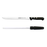 Coffret couteau � jambon + fusil arcos universal lame acier inox nitrum