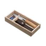 Coffret couteau pliant opinel n°8 vri lame inox et manche olivier + étui Coffret couteau pliant opinel n°8 vri lame inox et manche olivier + étui