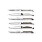 Coffret lou laguiole 6 couteaux à steak inox manches colorés Coffret lou laguiole 6 couteaux à steak inox manches colorés