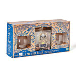 Coffret mlange la fabrique  gin bio quai sud + 2 verres