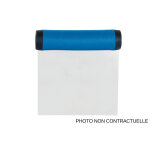 Coupe - p�te de forme carr�e au nain en inox avec poign�e