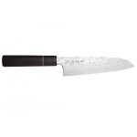 Couteau artisanal japonais santoku 19, 5cm zdp 189 damas sukenari