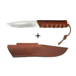 Couteau modèle baby wild bwi0102 wildsteer lame 9cm manche / étui cuir marron Couteau modèle baby wild bwi0102 wildsteer lame 9cm manche / étui cuir marron