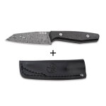 Couteau b�ker ak1 damas lame damass�e