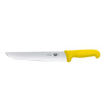 Couteau de boucher 23cm manche fibrox jaune victorinox 5. 5208. 23