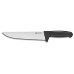 Couteau de boucher 25cm manche noir fischer