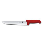 Couteau de boucher 28cm manche fibrox rouge victorinox 5. 5201. 28